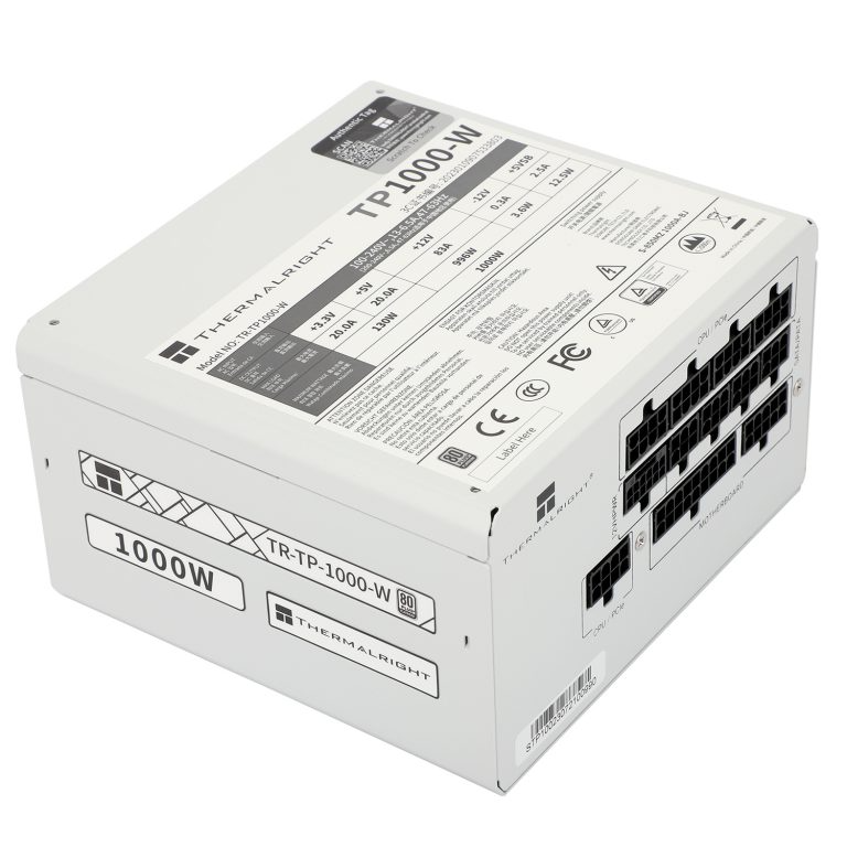 Thermalright TP1000 1000W Full Modular 80 PLUS Platinum - White Thermalright TP1000 1000W Full Modular 80 PLUS Platinum - White